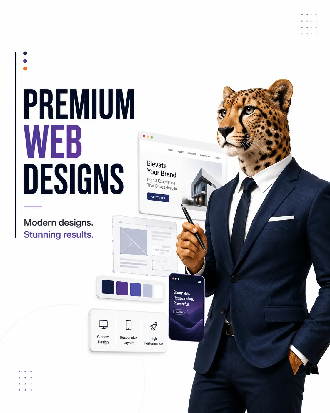 ReadersGuru modern conversion landing page with fast load performance scores