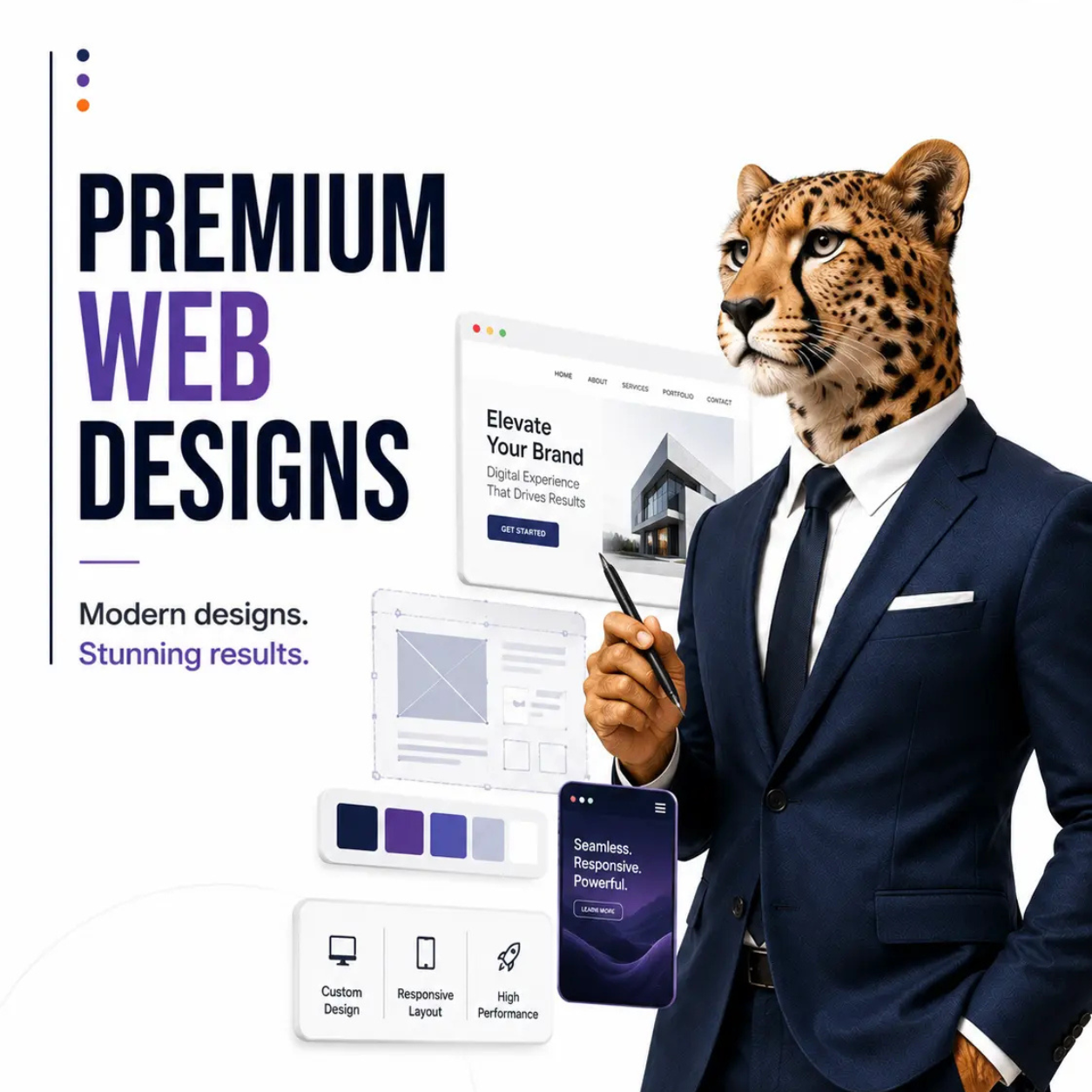 ReadersGuru modern conversion landing page with fast load performance scores